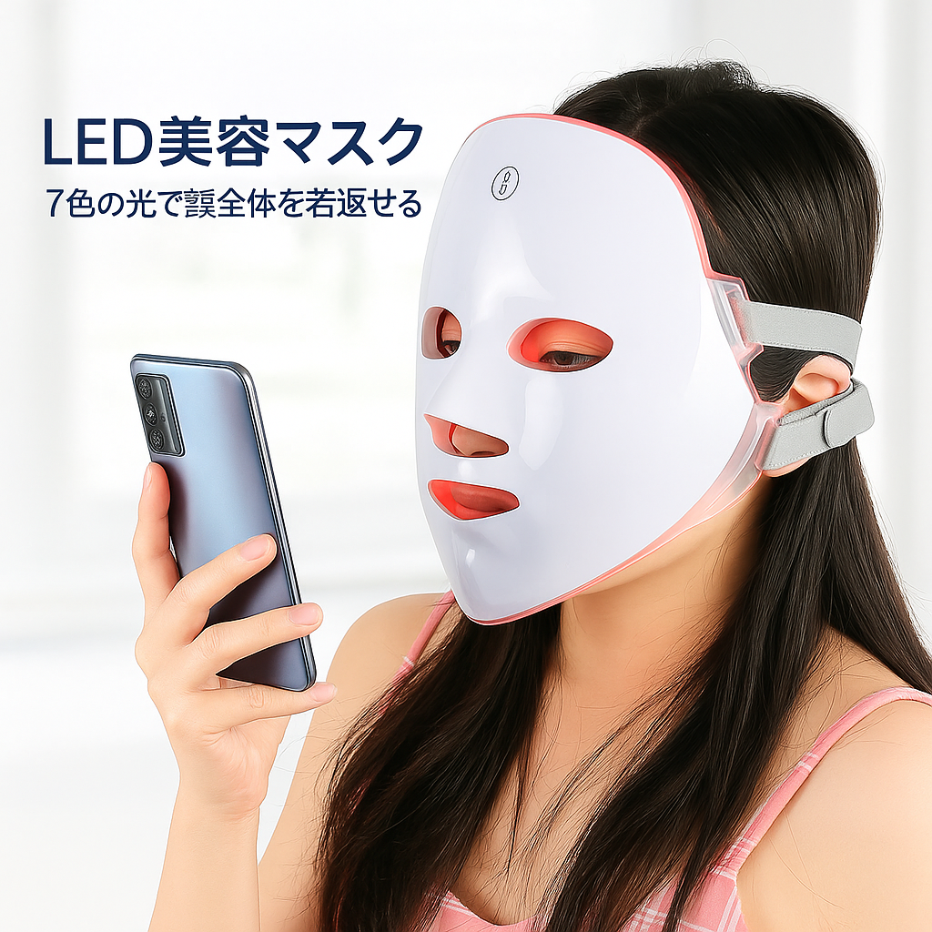 🔥本日限定セール🔥 LumiCure™ LEDフェイスマスク＋ネックマスク特別セット – 若返りを自宅で！今だけ首用マスクを無料プレゼント！